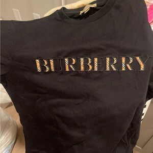 Burberry Black Graphic Tee